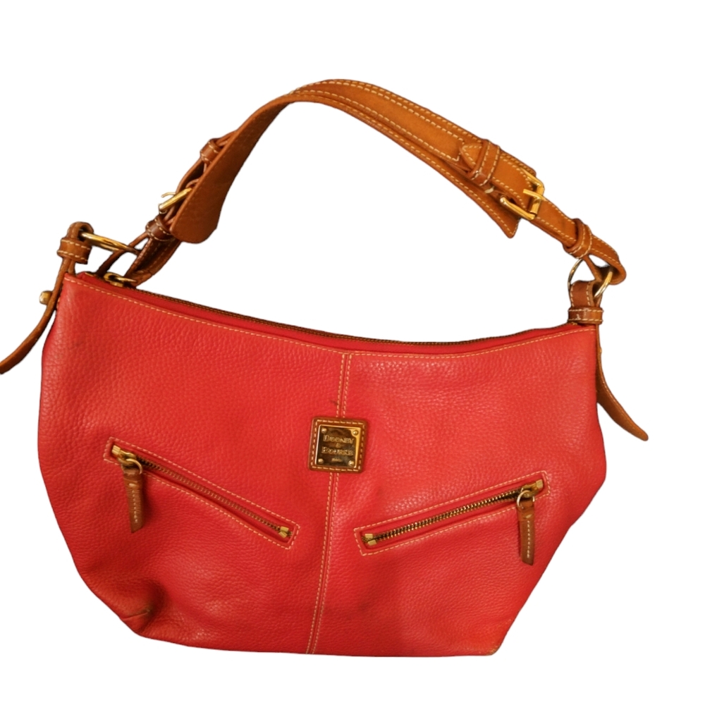 Doney & Bourke Vintage red large leather bag